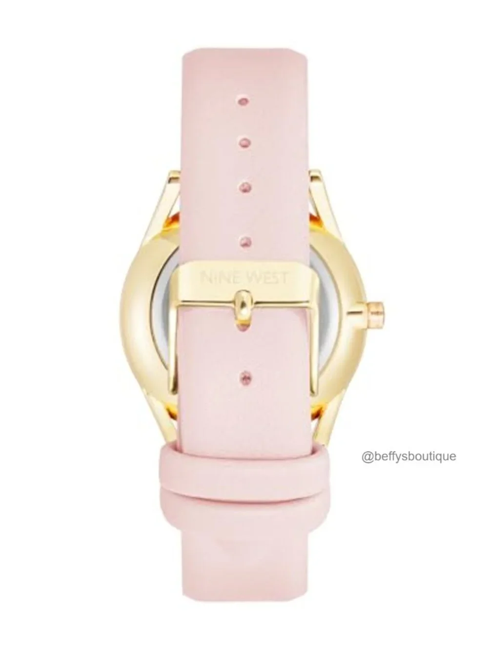 Nine West Women's Analog Watch Faux Leather Strap Japanese Quartz